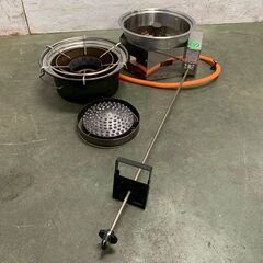 【SHINPO】 シンポ ガスコンロ こんろ機能付焼物器 焼肉 テーブルロースター埋込用 LPガス用 1LXC1C1L ⑦ 鍋対応 N0871の画像