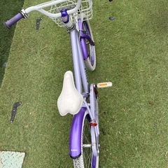 子ども自転車18インチパープル色