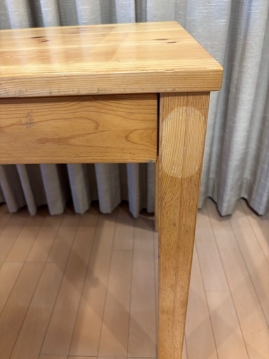 無印　MUJI 木製机　学習机①