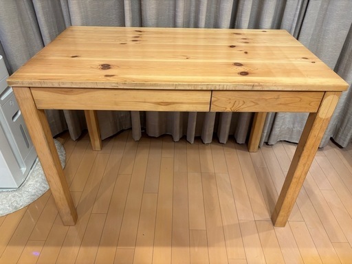 無印　MUJI 木製机　学習机①