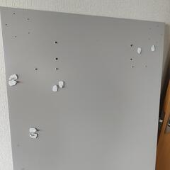 IKEA　デスク　ライトグレーの画像