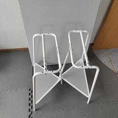 IKEA　デスク　ライトグレーの画像