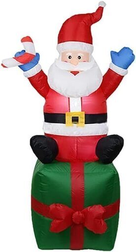 新品・未使用】1.8 m高さのクリスマスサンタクロース