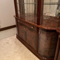 イタリア製 最高級家具 エデイローズ ガラスキャビネット 飾棚 バロックの画像