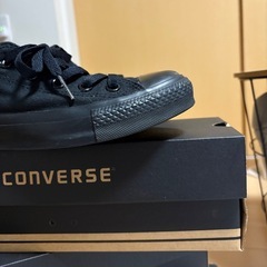 converse オールブラック　22㎝の画像