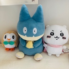 ぬいぐるみセット(ちいかわ、モクロー、ゴンベ)