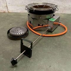 【SHINPO】 シンポ ガスコンロ こんろ機能付焼物器 焼肉 テーブルロースター埋込用 LPガス用 1LXC1C1L ⑨ 鍋対応 N0873の画像