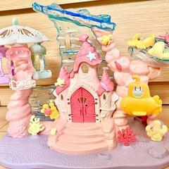 シルバニアファミリー　海の遊園地と幼稚園バスの画像