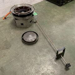 【SHINPO】 シンポ ガスコンロ こんろ機能付焼物器 焼肉 テーブルロースター埋込用 LPガス用 1LXC1C1L ⑩ 鍋対応 N0874の画像