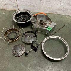 【SHINPO】 シンポ ガスコンロ こんろ機能付焼物器 焼肉 テーブルロースター埋込用 LPガス用 1LXC1C1L ⑩ 鍋対応 N0874の画像