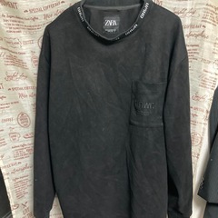 ⑤ZARA dnwr スウェット　ブラック スウェード生地 