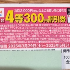 エディオン　EDION 100満ボルト　割引券の画像