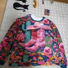 お花の長袖シャツ