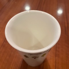 タンブラー　陶器製　フタ付きの画像