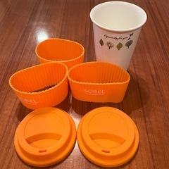 タンブラー　陶器製　フタ付きの画像