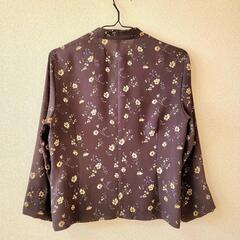 PrettyUp　花柄ブラウンスカート　Sサイズ セットアップの画像