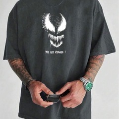 VENOM グラフィック Tシャツ ダークグレーの画像