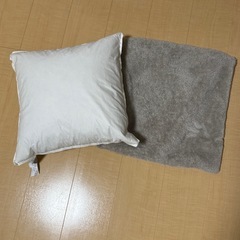 無印良品　クッション、クッションカバー
