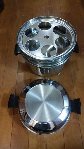 アムウェイクイーンシチューパンと蒸し器セット（27cm