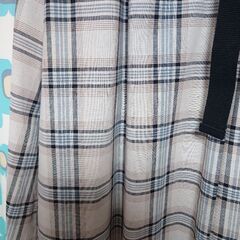 新品タグ付き【チェック柄スカート】綿100%／Ｍサイズの画像