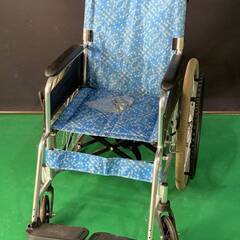 詳細不明　中古　車イス　自走・介助兼用　マキテック　自走式　車いす　フロール　MAKI EX-50KS　傷汚れ有りの画像