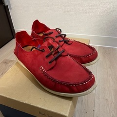 ポールスミス　牛革スニーカー　RED