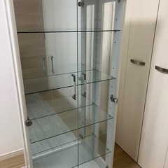 お話し中　コレクションボード　ガラス棚　 幅60センチ高さ150...