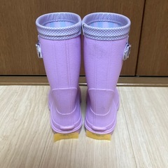 女の子　長靴　18㎝　パープルの画像