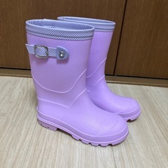女の子　長靴　18㎝　パープルの画像