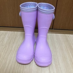 女の子　長靴　18㎝　パープルの画像