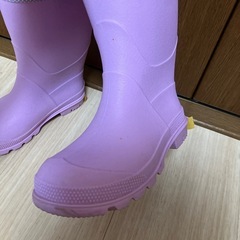 女の子　長靴　18㎝　パープルの画像