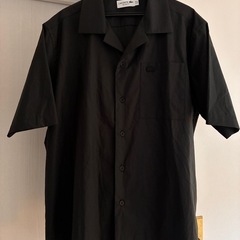 [ラコステ] コットンバックサテンオープンネックシャツ　S相当サイズ