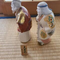 ◆ 縁起物 光堂作 薬師窯  夫婦円満 置物の画像