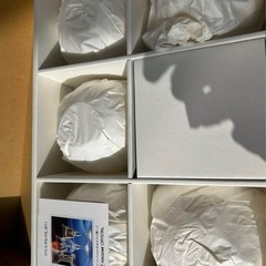 ガラス　デザート皿　新品　セットの画像