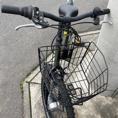 お値下げ！LOGOS 自転車　22インチ　カーキカラーの画像