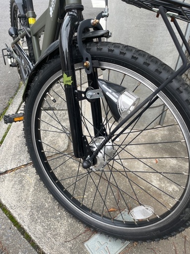 お値下げ！LOGOS 自転車　22インチ　カーキカラー
