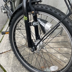お値下げ！LOGOS 自転車　22インチ　カーキカラーの画像