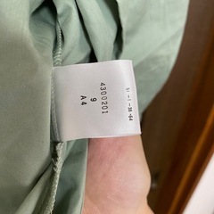 薄い緑色のジャケットの画像