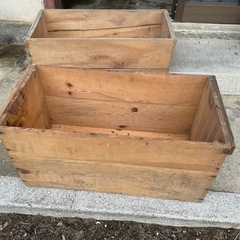 りんご箱×2個