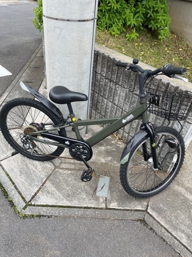 お値下げ！LOGOS 自転車　22インチ　カーキカラー