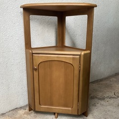 カリモク　チェスト　三角コーナー電話台