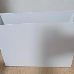 【ほぼ未使用】無印良品のファイルボックス2個セットの画像