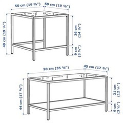 IKEA ガラステーブル　
VITTSJÖ ヴィットショーの画像