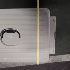 値下げ　ペット用ケージ　ホワイト＆ブルー中型の画像