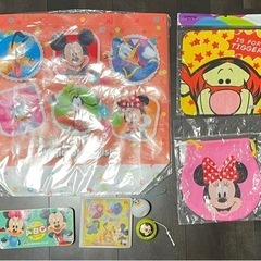 ディズニーエコバッグ、ABCカード、おふろ絵本、巾着、ハンカチ、風船他