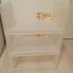 無印収納ラック·深型3個セット美品