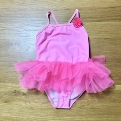 Op ピンク チュチュ付きワンピース水着 3Tの画像