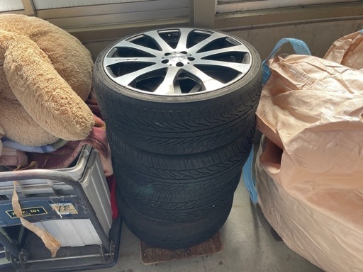 【ジャンク品】19インチアルミタイヤ4本セット