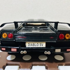 ★希少★WELLY製 ウエリー　1/18 ミニカー★ランボルギーニ　ディアブロSV 黒　ブラック中古品の画像