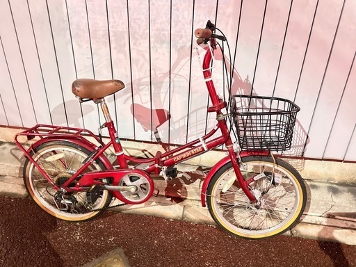 ☆ジモティ割あり☆ 折り畳み自転車 26インチ オレンジ クリーニング